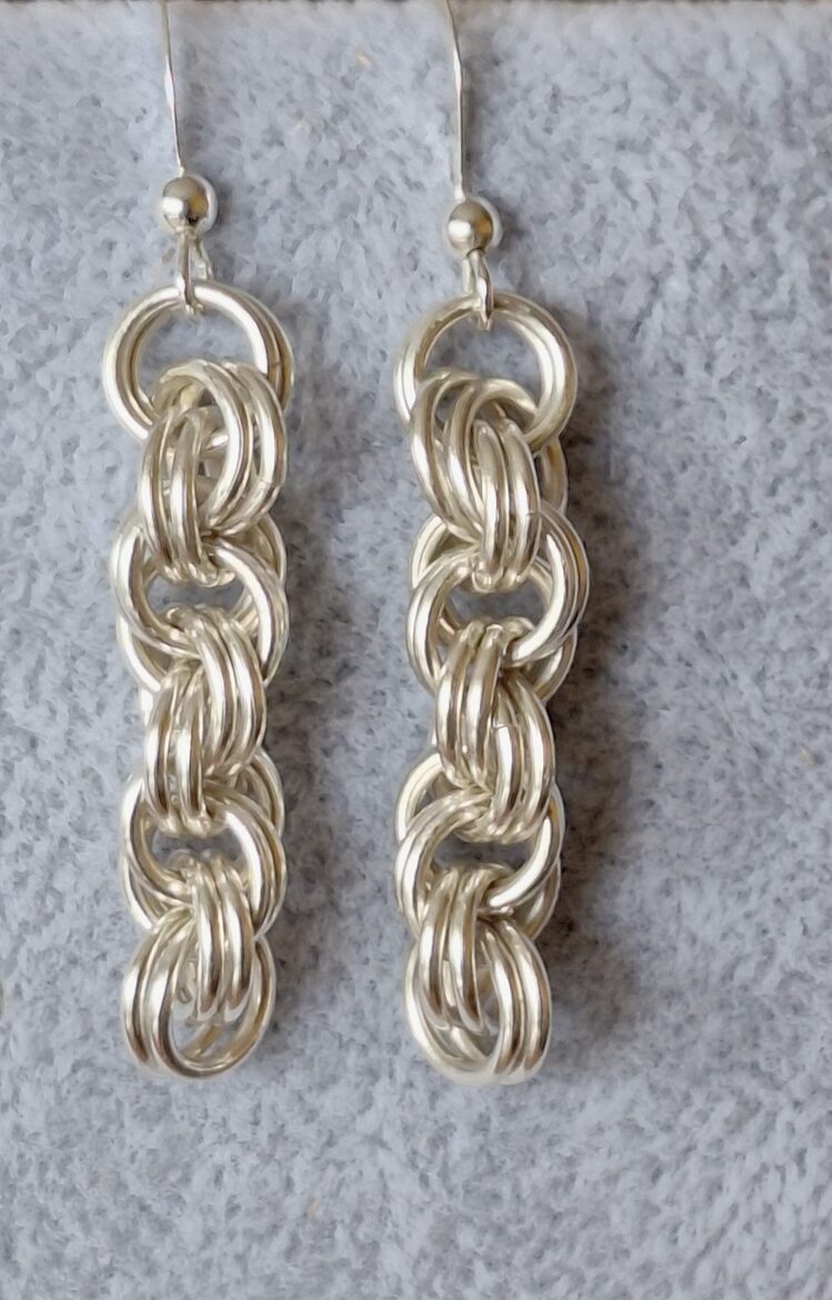 Sudraba auskari “Dubultspirāles” 