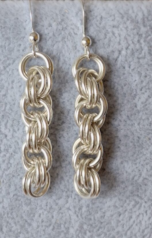 Earrings "Double spiral"