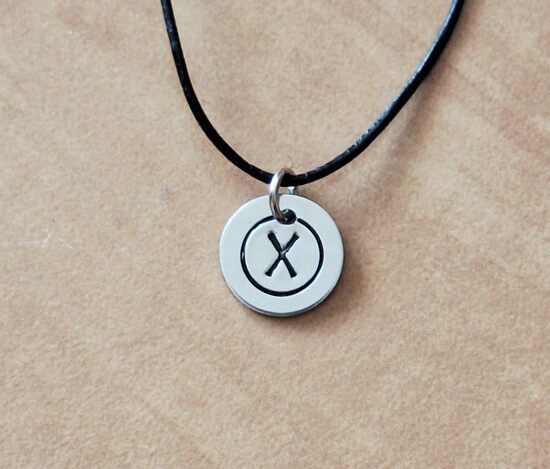 Pendant “GEBO” – amulet of balance and partnership – 12mm – RUNE-07